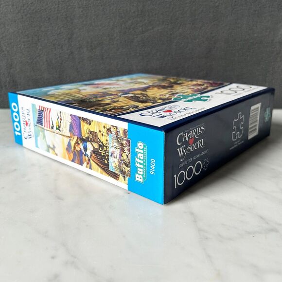 Charles Wysocki Love Letter From Laramie Wyoming Cowgirl 1000 Pc Puzzle-Complete - Picture 6 of 8